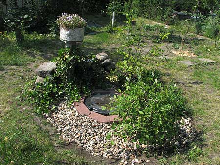 Rondell - ohne Steinumrandung, dafür mit Mäuerchen