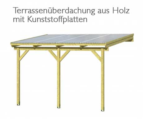 Terrassendach Holz/Kunststoff