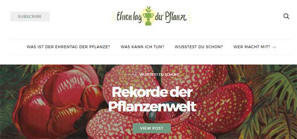 Zum Ehrentag der Pflanze