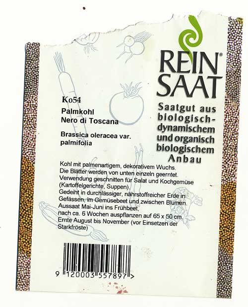 Palmkohl-Saatgut