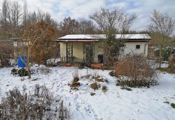 Garten im Schnee