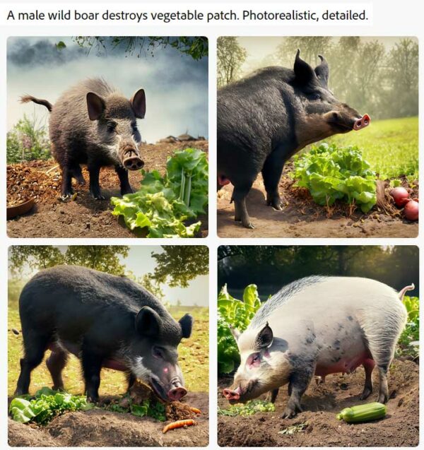 KI-Bilder Wildschwein